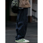 Retro Loose Straight Drawstring Pants