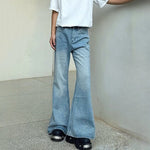 Vintage Diamond Wide-leg Casual Bootcut Jeans