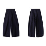 High-waisted Casual Wide-leg Pants