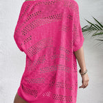 Zeagoo Short Sleeve Boho Oversized Knitted Cardigan