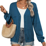 Zeagoo Cardigan Long Sleeve Crochet Shrug Soft Knit Sweater