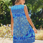 Zeagoo Casual Boho Sleeveless Sundresses with Pockets