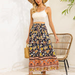 Zeagoo Women's Boho Floral Skirt