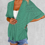 Zeagoo 3/4 Sleeve Cardigans Open Front Beach Coverup