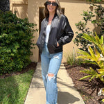 Zeagoo Bomber Jacket Women's Short Blouson Jacket (DE Only)