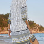 Zeagoo Summer Dresses Women's Bohemian Flower Dress (DE Only)