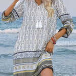 Zeagoo Summer Dresses Women's Bohemian Flower Dress (DE Only)