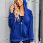 Zeagoo Lightweight Hoodies Full Zip Up Oversized Sweatshirts