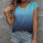 Zeagoo T Shirt Women's V-Neck Short Sleeve Blouse Top (DE Only)