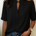 Margot - Elegant V-neck blouse