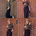 Zeagoo Bow Tie Neck Long Sleeve Shirts Work Tops
