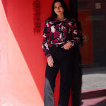 Zeagoo Bow Tie Neck Long Sleeve Shirts Work Tops