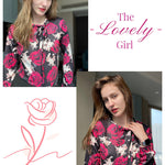 Zeagoo Bow Tie Neck Long Sleeve Shirts Work Tops