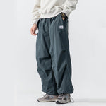Winter Fleece-lined Drawstring Waterproof Pants