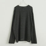 Loose-fitting Casual Striped Long-sleeved Shirt