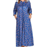 Women's Long Sweatshirt Hooded Robe with Pockets M-3XL - Zeagoo (Us Only)