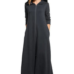 Women's Long Sweatshirt Hooded Robe with Pockets M-3XL - Zeagoo (Us Only)