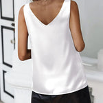 Zeagoo Women 2023 Silk Satin Tank Top