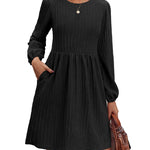 Zeagoo Women's Casual Knit Sweater Dress with Pockets