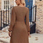Zeagoo Women's Casual Knit Sweater Dress with Pockets