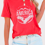 Zeagoo American Flag Shirts Short Sleeve Patriotic Shirt
