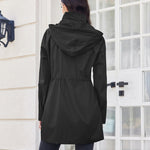 Zeagoo Women Rain Jacket Waterproof Lightweight Long Hooded Raincoat