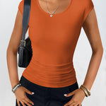 Zeagoo Tank Tops Sleeveless Tops Ribbed Knit Cap Sleeve Blouse