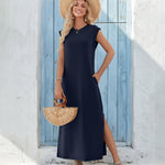 Zeagoo Women Floral Maxi Dress Summer Casual Sleeveless Sundress