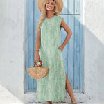 Zeagoo Women Floral Maxi Dress Summer Casual Sleeveless Sundress