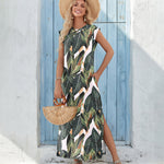 Zeagoo Women Floral Maxi Dress Summer Casual Sleeveless Sundress