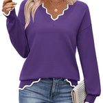 Trendy Fashion Lightweight Knit Tops (US Only)