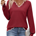 Trendy Fashion Lightweight Knit Tops (US Only)