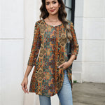 Zeagoo Zeagoo Casual Loose Fit 3/4 Sleeve Tunic Tops for Women Casual Work Office Loose Fit 2026 | Under $40