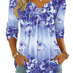 Zeagoo Dressy Casual Fashion V-neck Fall Blouses for Women Casual Work Office Loose Fit 2026 | Under $40