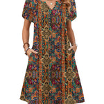 Zeagoo Women's Casual A-Line Short Sleeve Mini Dress with Pockets (US Only)