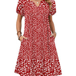 Zeagoo Women's Casual A-Line Short Sleeve Mini Dress with Pockets (US Only)