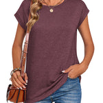 Zeagoo Effortless Style Cap Short Sleeve Tops for Women Casual Work Office Loose Fit 2026 | Under $25