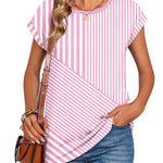 Zeagoo Effortless Style Cap Short Sleeve Tops for Women Casual Work Office Loose Fit 2026 | Under $25