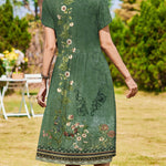 Zeagoo Women Short Sleeve Midi Dress with Pockets (US Only)