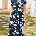 Zeagoo Women Short Sleeve Midi Dress with Pockets (US Only)
