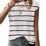 Zeagoo Cap Sleeve Sweater Vest Sleeveless Knit Tops