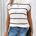 Zeagoo Cap Sleeve Sweater Vest Sleeveless Knit Tops