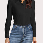Zeagoo Women's Button Down Shirts Classic Fit Dress Shirt