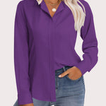 Zeagoo Women's Button Down Shirts Classic Fit Dress Shirt