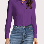Zeagoo Women's Button Down Shirts Classic Fit Dress Shirt