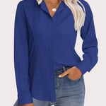 Zeagoo Women's Button Down Shirts Classic Fit Dress Shirt