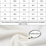 Women's Casual Rolled Short Sleeve Tops Half Zip Shirts Loose Waffle Knit T Shirts Blouse - Zeagoo (Us Only)