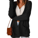 Zeagoo Women's 2023 Fall Winter Cardigan Sweaters Long Sleeve Open Front Cable Knit Outwear Coat with Pockets