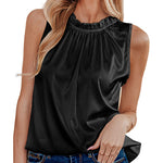 Womens Tank Tops Dressy Casual Mock Neck Sleeveless Blouses Fashion Shirts for Work - Zeagoo (Us Only)