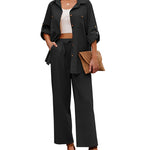 Zeagoo Women 2 Piece Linen Sets
